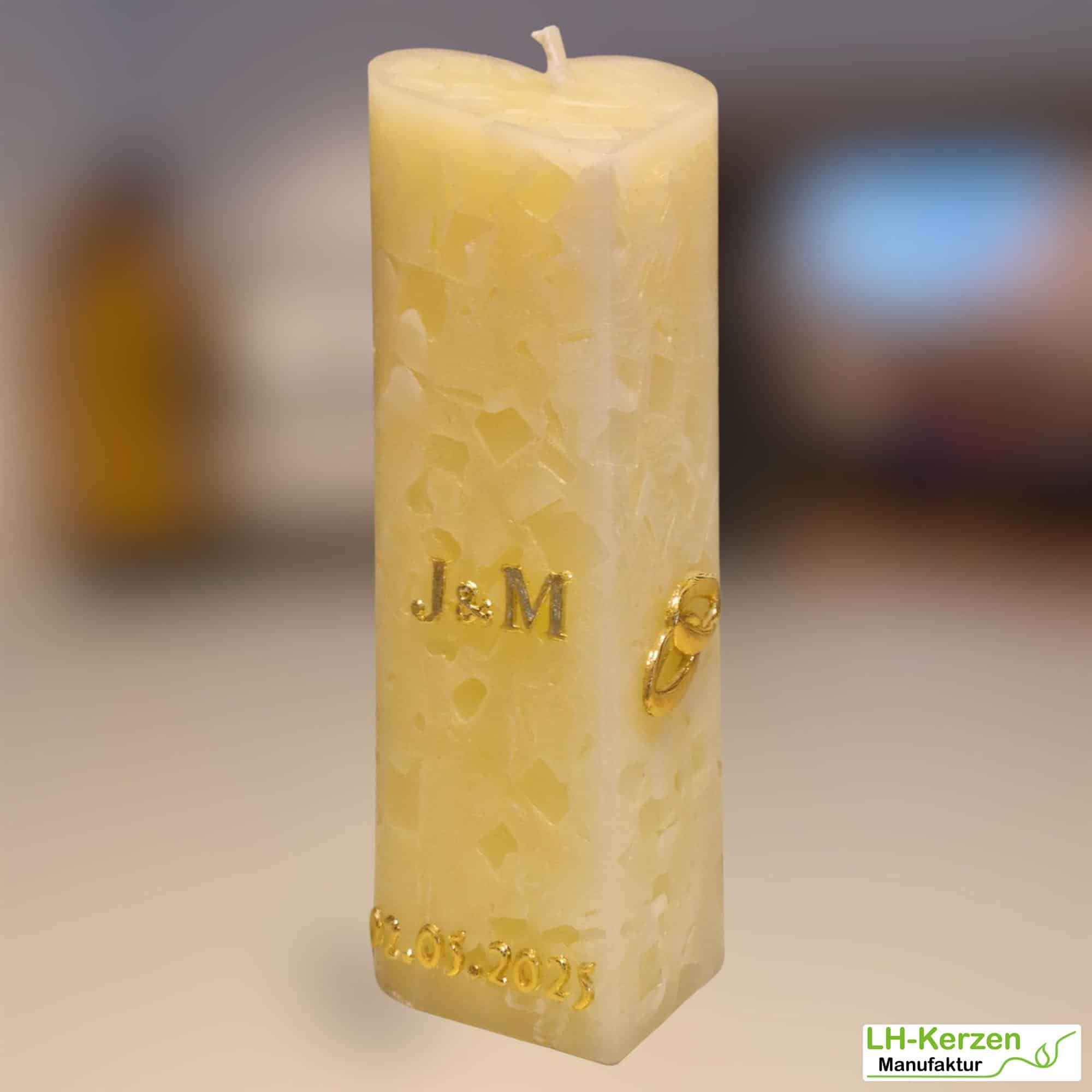 Kerzenbeschriftung Beschriftete Kerze